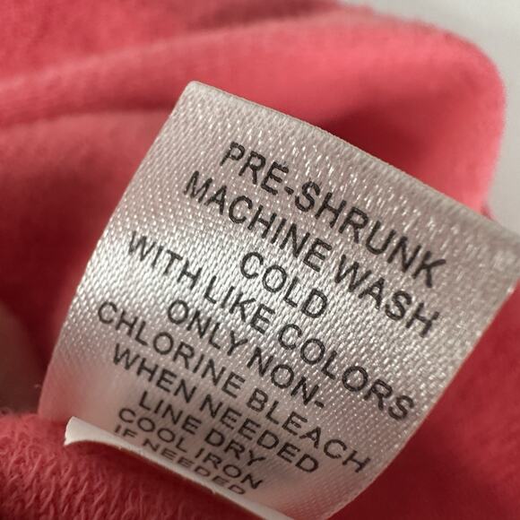 Lulu B Sweatshirt Womens Large Pink Button Popover Beachy Buttons Boxy - Picture 5 of 10